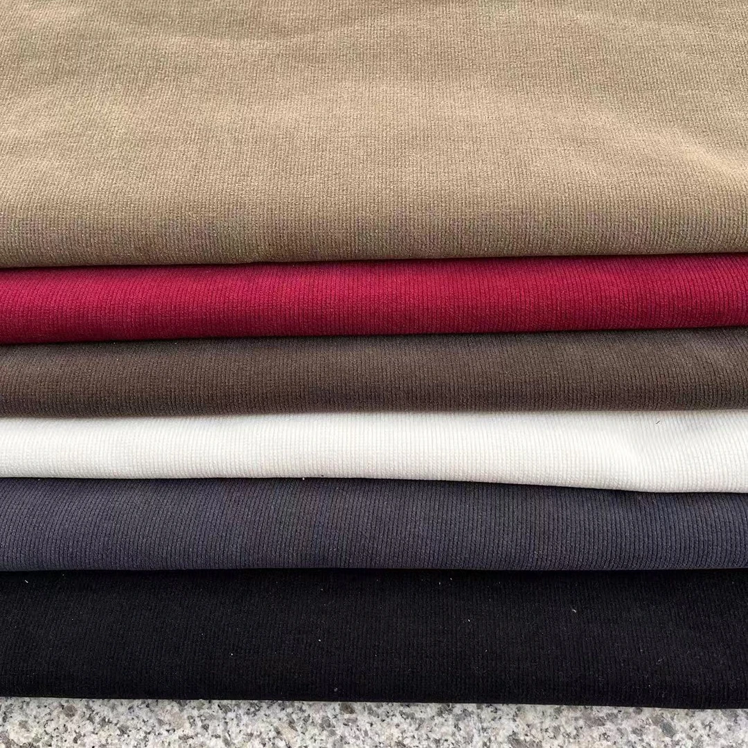 雪尼尔欧棉绒一体绒布料  防风一体绒秋冬卫衣卫裤面料 保暖柔软