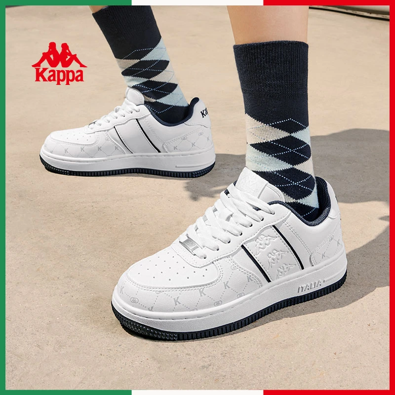 Kappa卡帕男鞋秋季新款情侣增高百搭小白鞋休闲板鞋子K0EY5CC06CJ