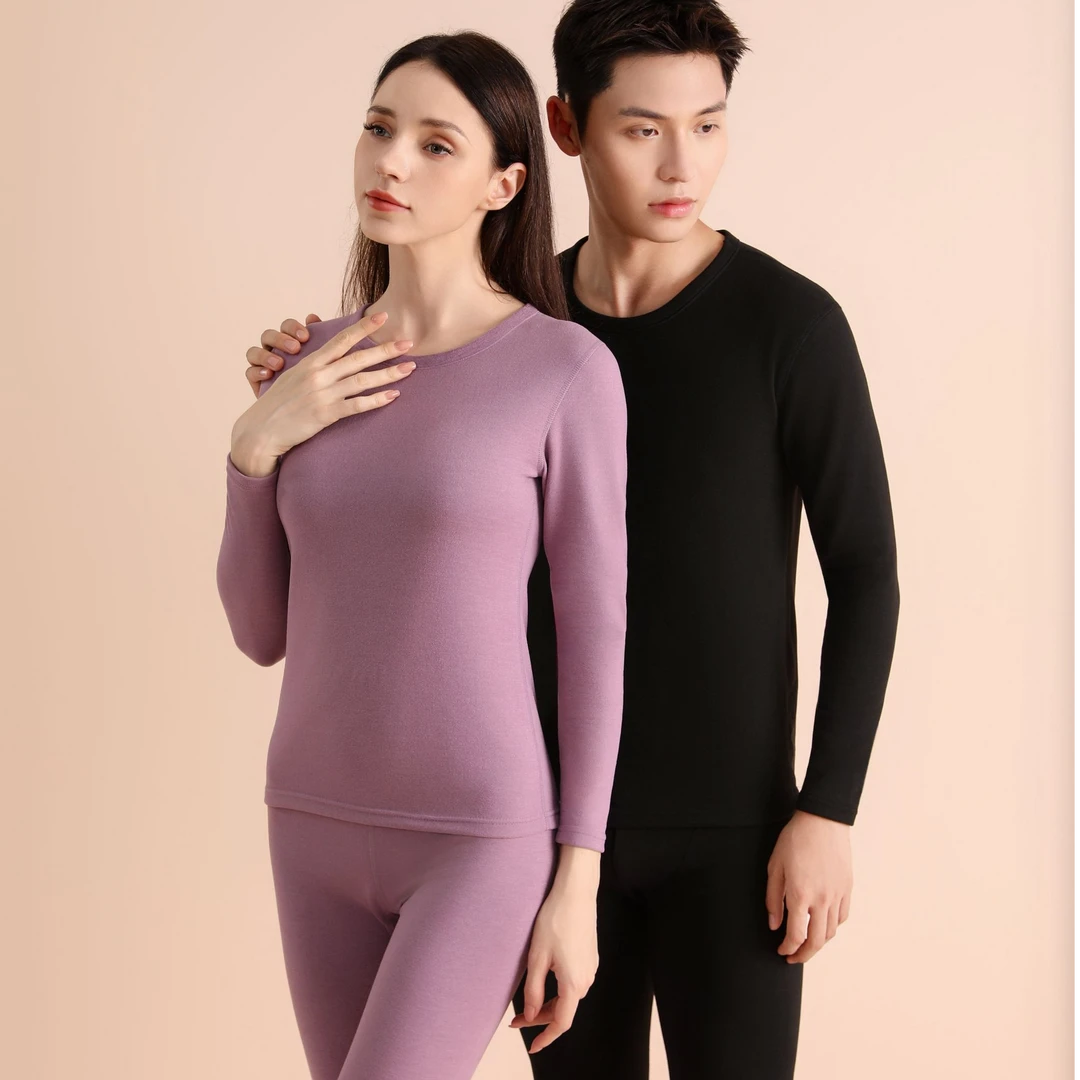 品牌订单！羊绒蚕丝保暖加厚加绒套装男女款