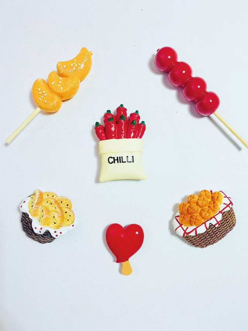 【清仓自选-3个】解压高货树脂手绘食玩冰箱贴