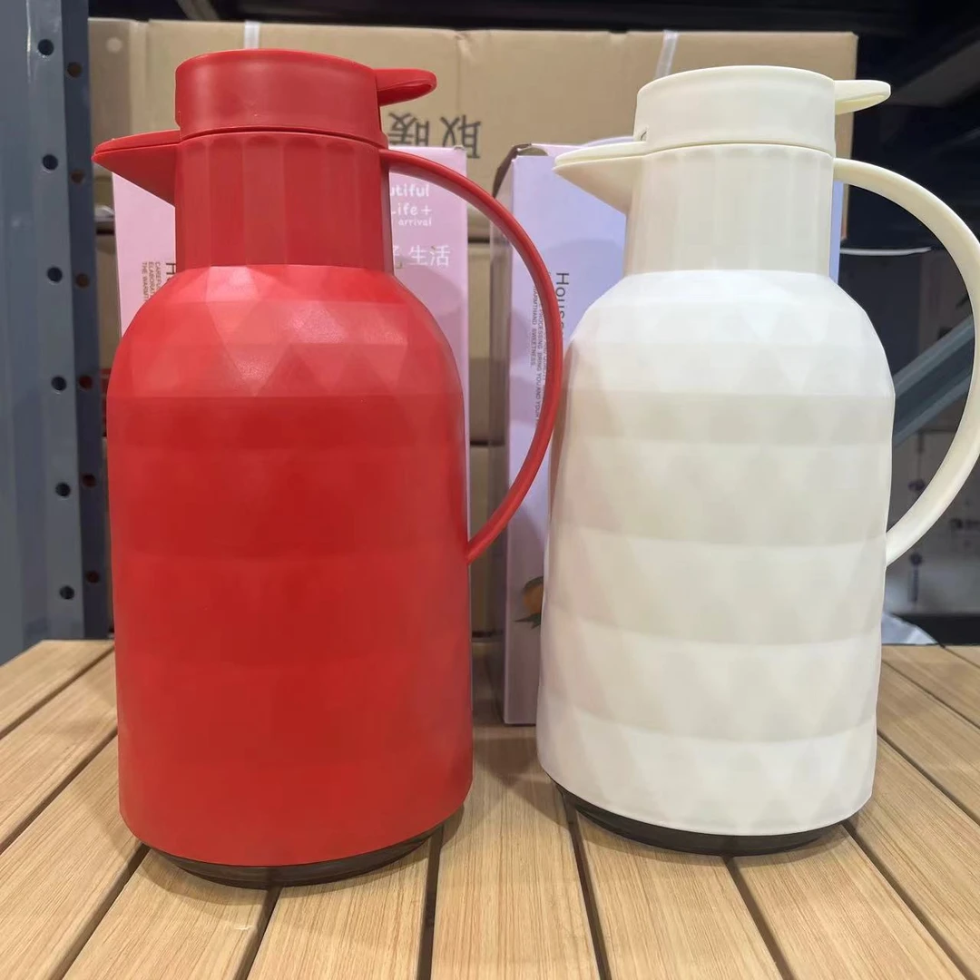 家用1.6L大容量保温壶带温显 颜色随机发 一个