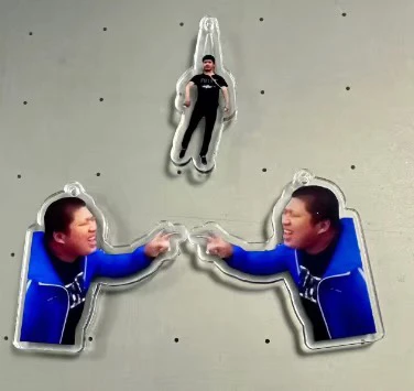 东北往事唐老鸭亚克力钥匙扣虎哥双包包挂件