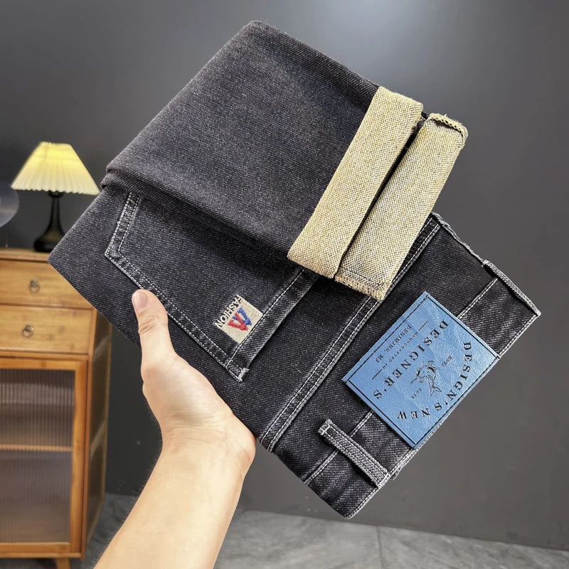 牛仔裤男款爆款2024新款秋季潮流百搭弹力男士修身小直筒休闲长裤