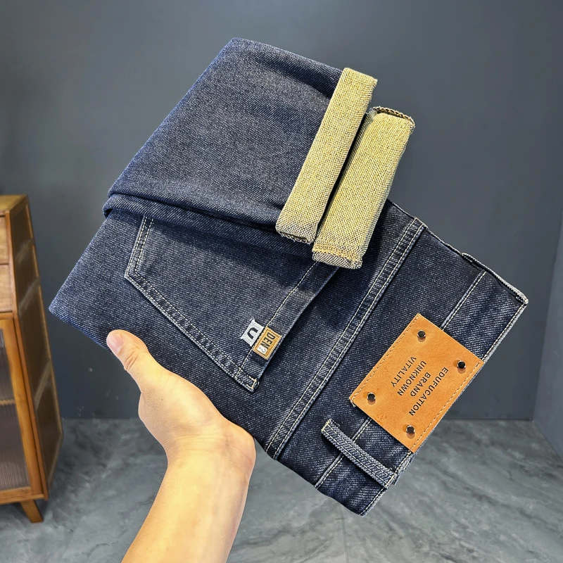 牛仔裤男款爆款2024新款秋季潮流百搭弹力男士修身小直筒休闲长裤