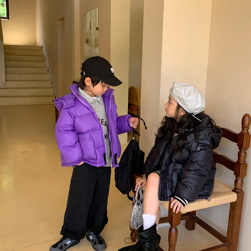 加厚儿童羽绒服2023新款中大童男童女童宝宝洋气韩版保暖外套冬季