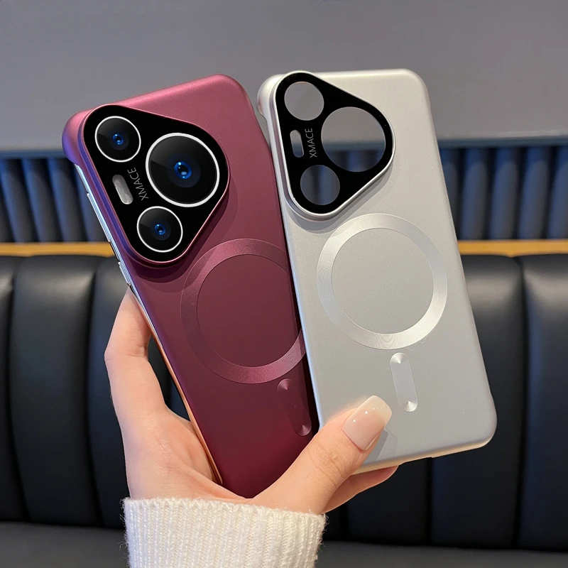 华为pura70pro手机壳镜头全包p70磁吸无边框ultra高级感散热超薄+