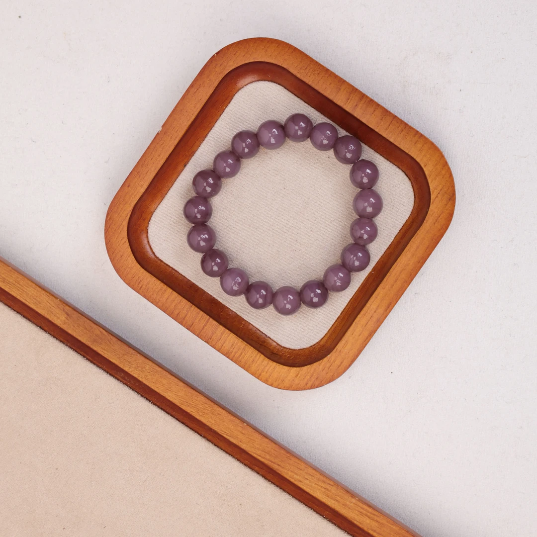 合金手链 LZ1700-2 和沁田紫色满串琉璃手串