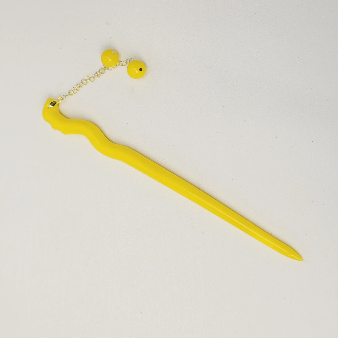 SZ0020 黄料琉璃发簪