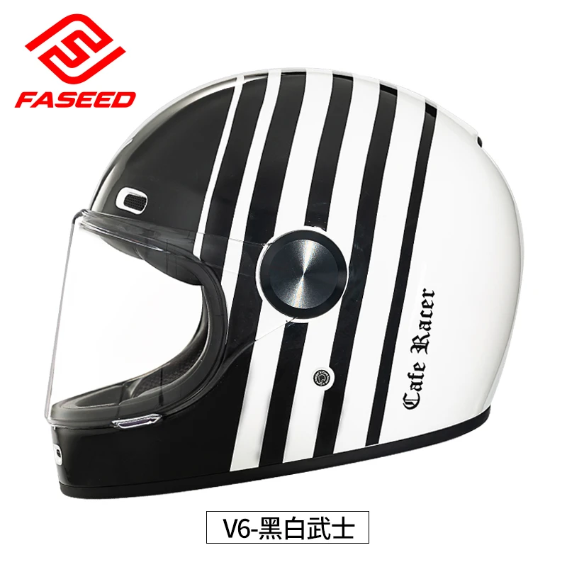 FASEED可拆头盔男女摩托车巡航品牌夏季哈雷大码安全帽机车3c认证