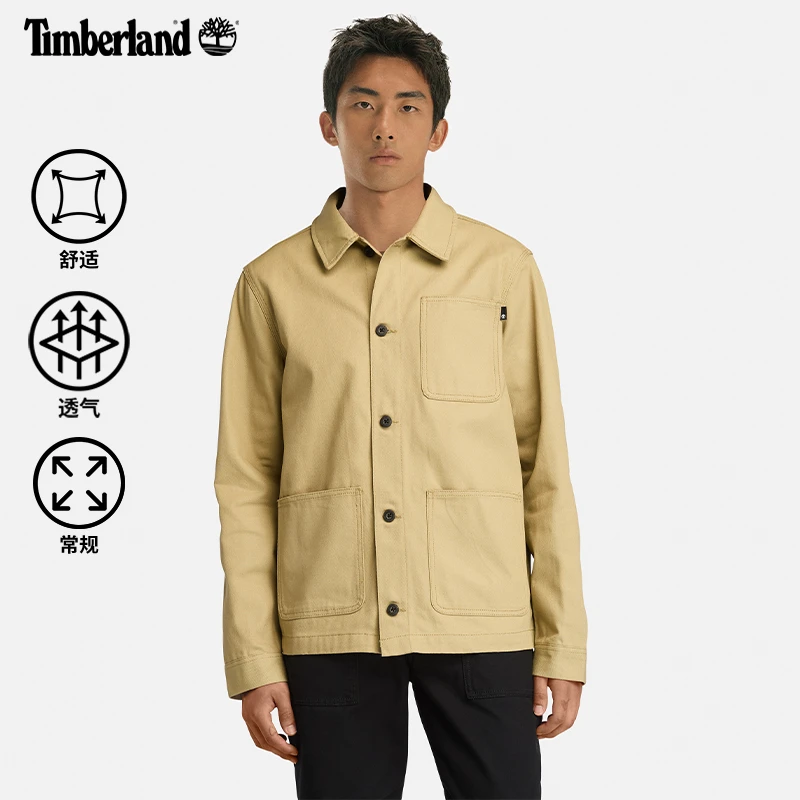 Timberland添柏岚官方男装外套式衬衫时尚休闲夹克|A2PB1