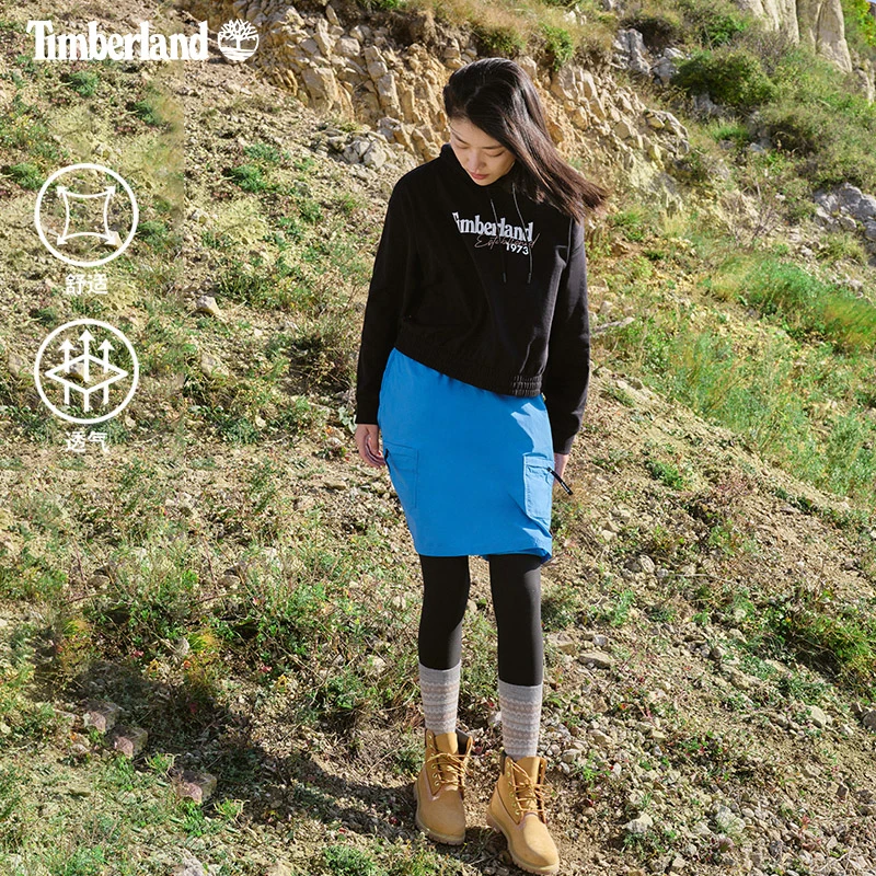 Timberland添柏岚官方女装短裙户外休闲打底印花口袋半身裙|A5WZD