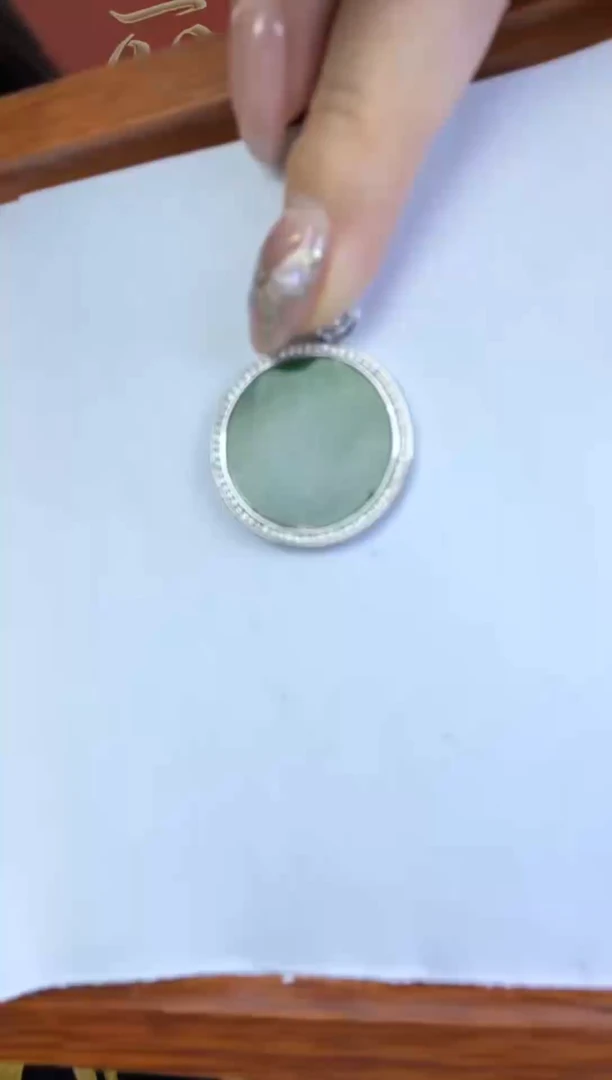 【闪购商品】翡翠颈饰银S925镶嵌挂件11