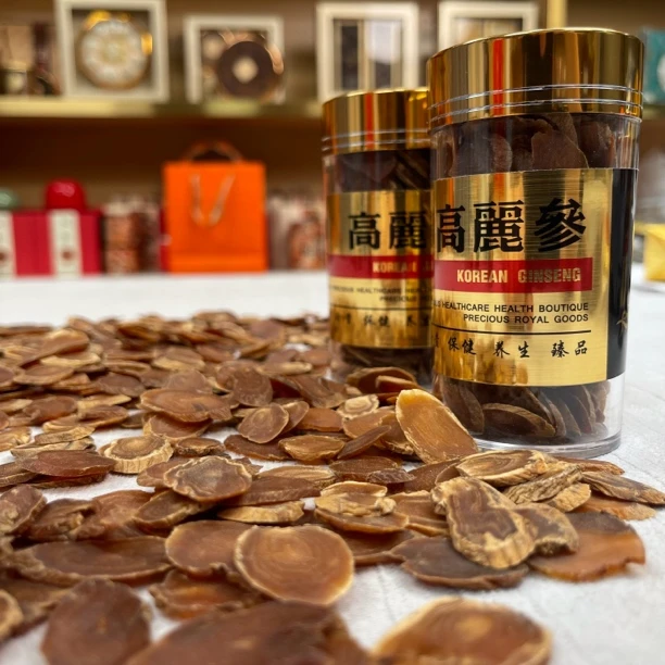 高丽参优质参片 中大片老根高丽传统手工切片