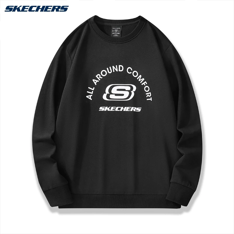 SKECHERS/斯凯奇2024年新款秋冬男女同款情侣装百搭套头潮流卫衣