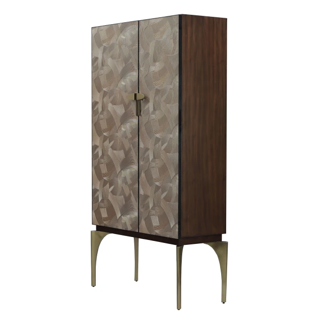 【皇家壹号】FD意式轻奢麦浪简约极简双门酒柜展示柜1901-CR3 JDW