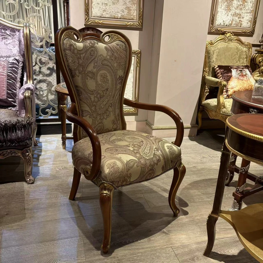 【皇家壹号】法式宫廷客厅家用餐桌休闲椅老板办公椅ty