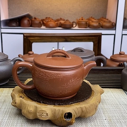 紫砂茶壶宜兴紫泥200c c