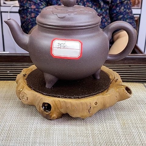 紫砂茶壶宜兴大水潭天青450c c