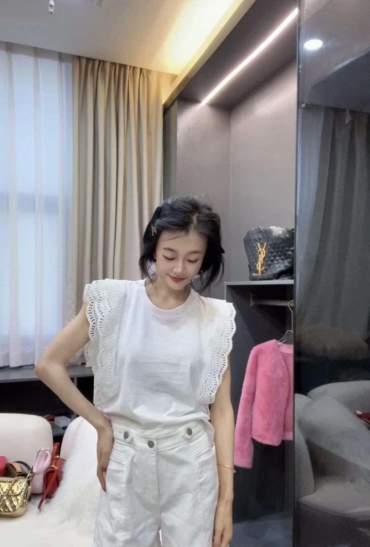 原创白色纯色T恤休闲夏季通勤简约百搭T恤