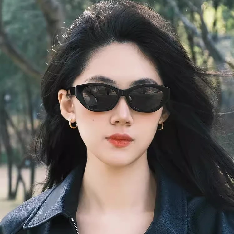 多边形猫眼墨镜女款2025新款高级感方圆脸显脸小黑色太阳眼镜防晒