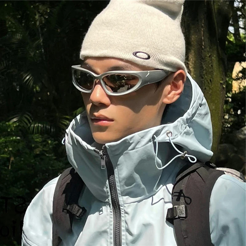 y2k赛博朋克墨镜男款女未来科技感户外登山运动跑步机车骑行眼镜