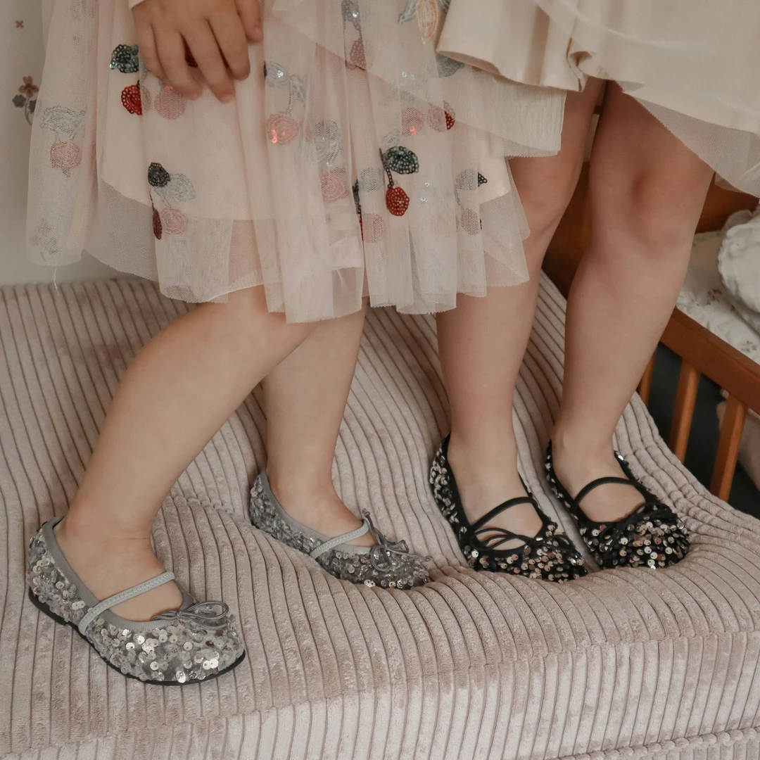 Let's Chill 2024 AW 美人鱼系列鱼鳞片水晶公主鞋玛丽珍女童软底