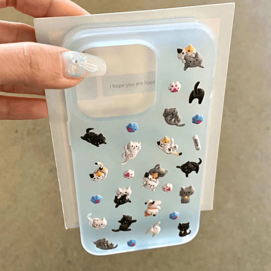 透蓝哈基米苹果15/14/13promax手机壳12/11大孔xr/xsmax软壳7p女