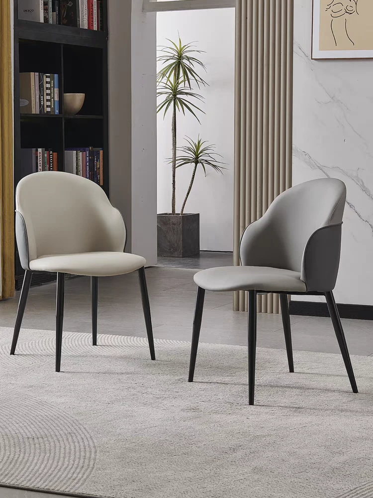 久坐不累餐桌椅子餐椅家用轻奢网红椅软包洽谈餐厅靠背凳子休闲椅