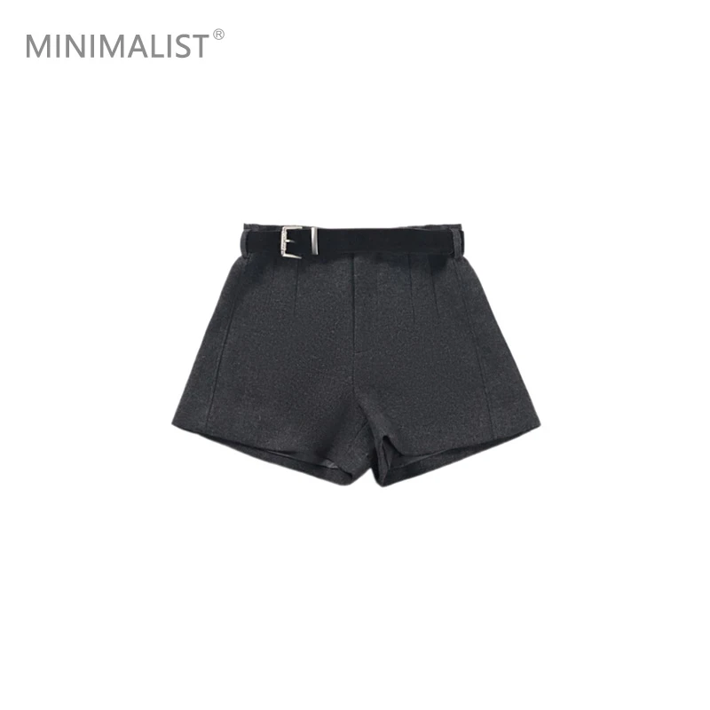 极限民《莫伊》秋冬时尚气质高腰修身显瘦百搭短裤W4419N0602