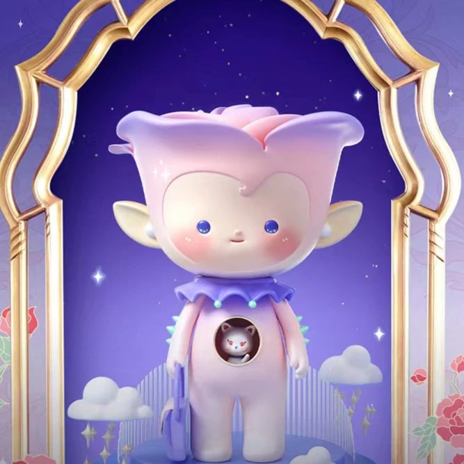 玫瑰小精灵挚爱盲盒摆件手办汽车家居景观潮玩【拆盒不退】