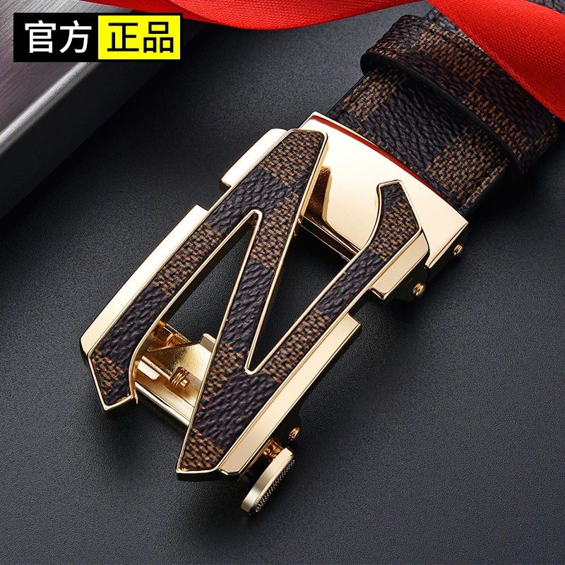 COLUMBUPOLO男士高贵上档次皮带商务自动扣真皮百搭高档礼物