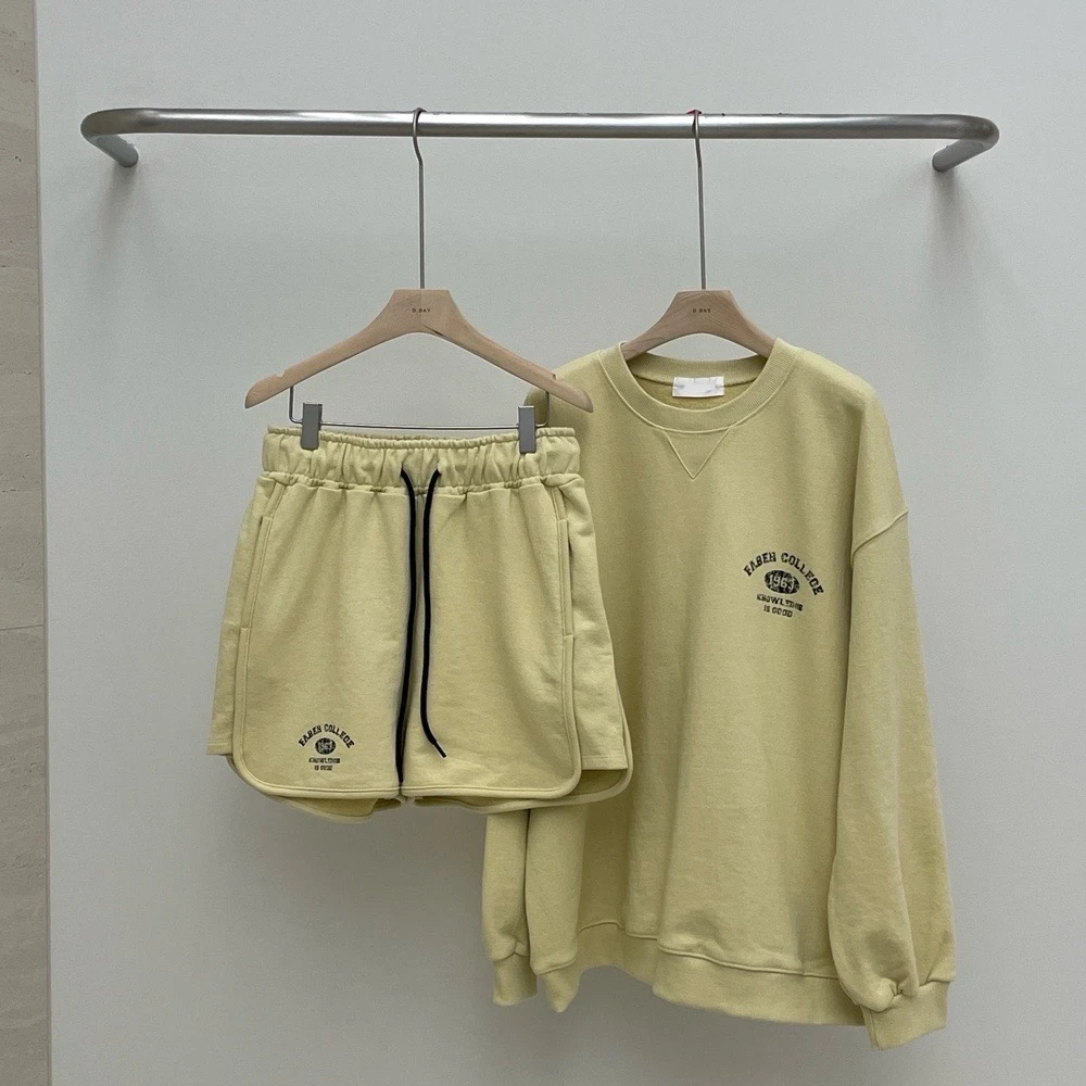 可丽卫衣短裤套装（东大门款TBB1224）