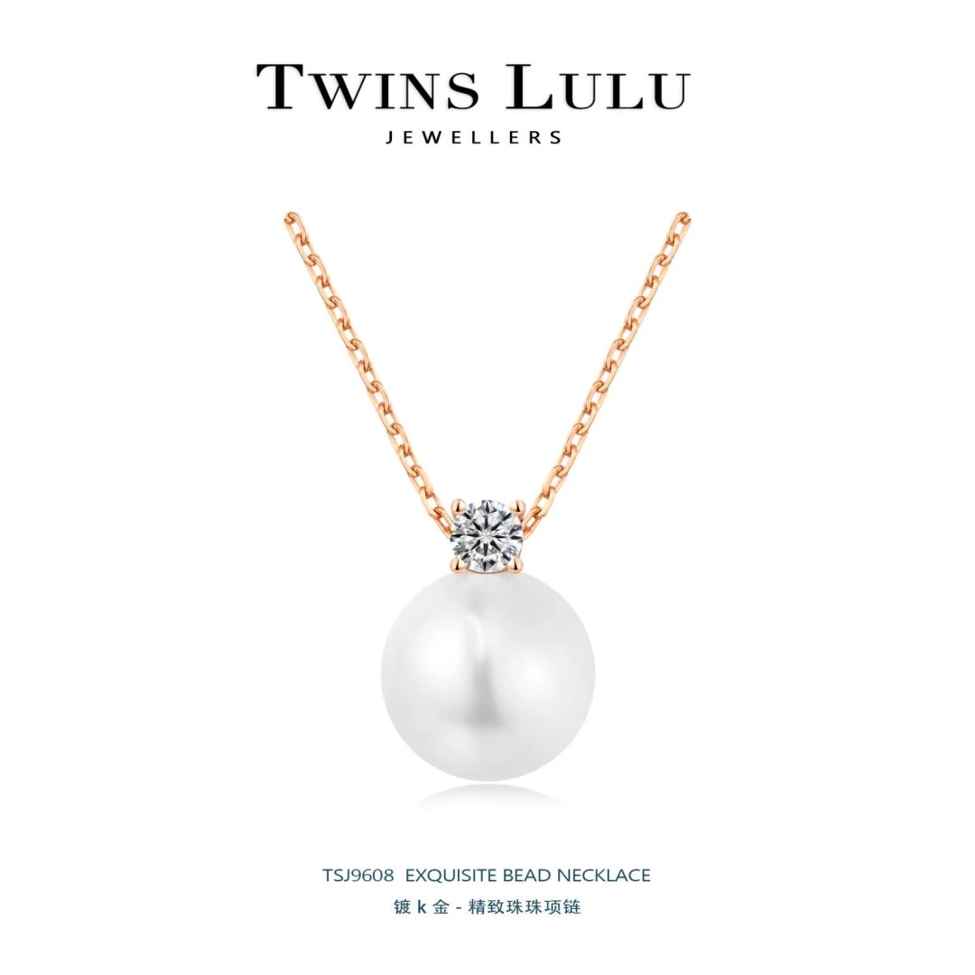 坠链均925银仿珍珠 【官方正品】百搭气质轻奢经典珠项链TSJ9608