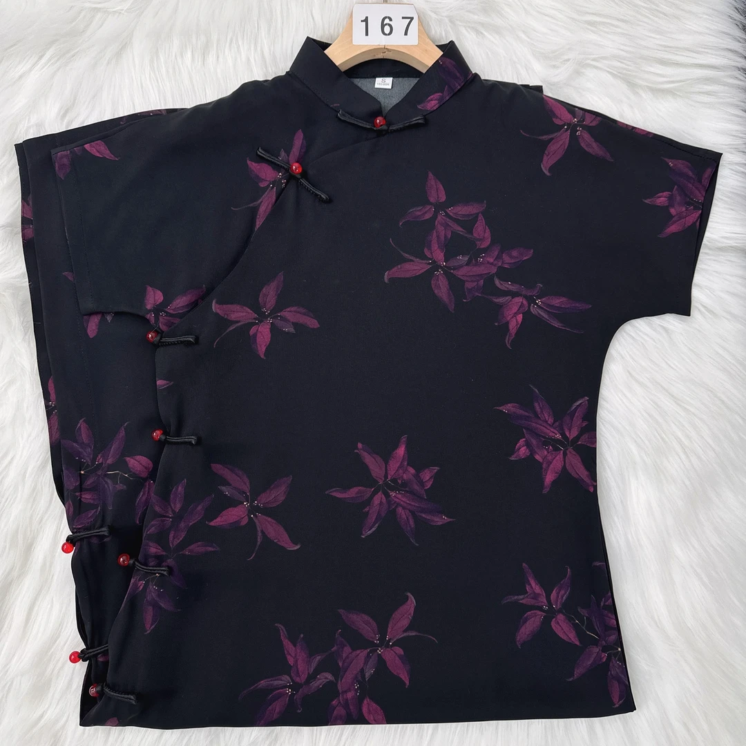 【断码清仓】古法全开襟旗袍亏本断码清仓-自助下单新中式改良旗袍