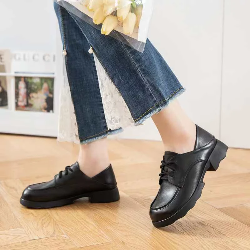 明星同款通勤上班族乐福鞋轻奢鞋子百搭女款爆款2025新款正版单鞋