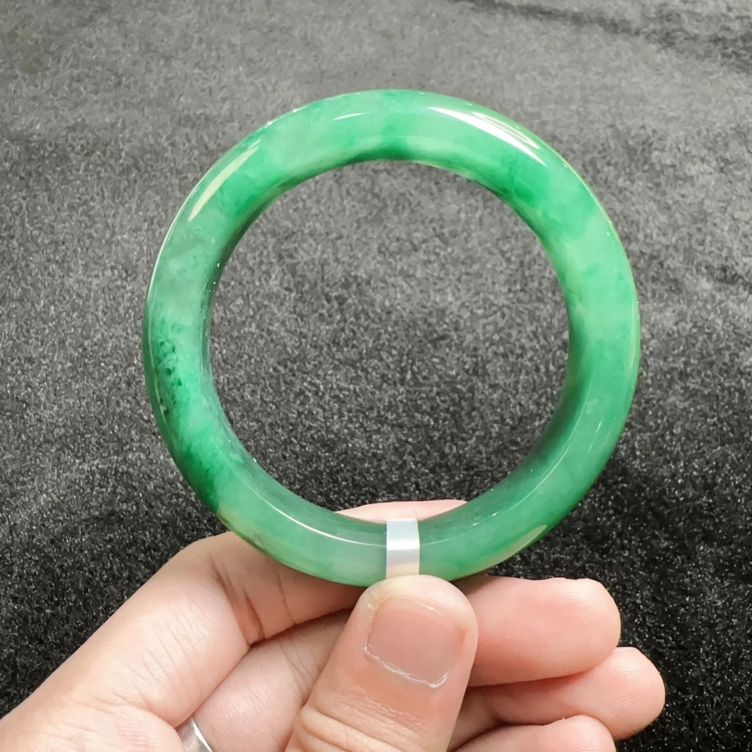 天然石英质玉非洲翠手镯 60号 多样性发货