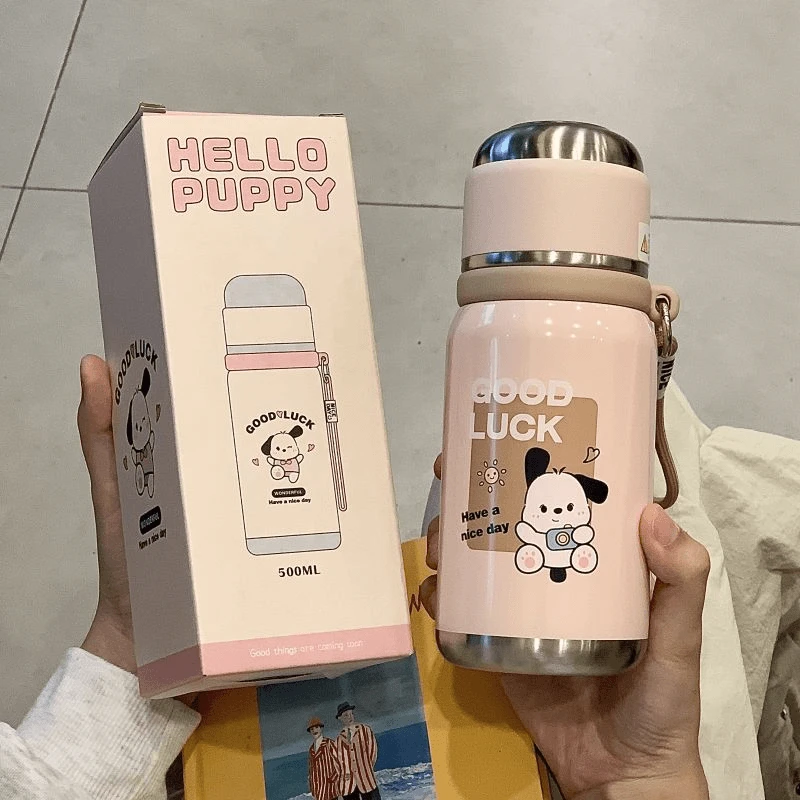 高颜值新款水杯ins不锈钢保温杯便携可爱女生杯子学生家用喝水杯