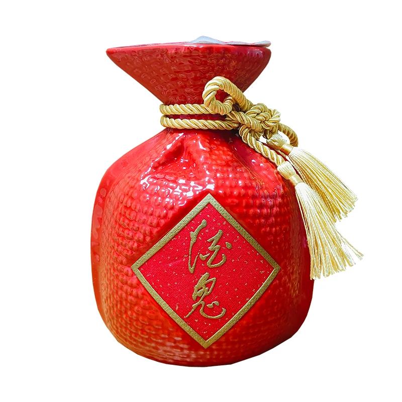 酒鬼红坛高度柔和（光瓶无外盒）52度500ml（光瓶）