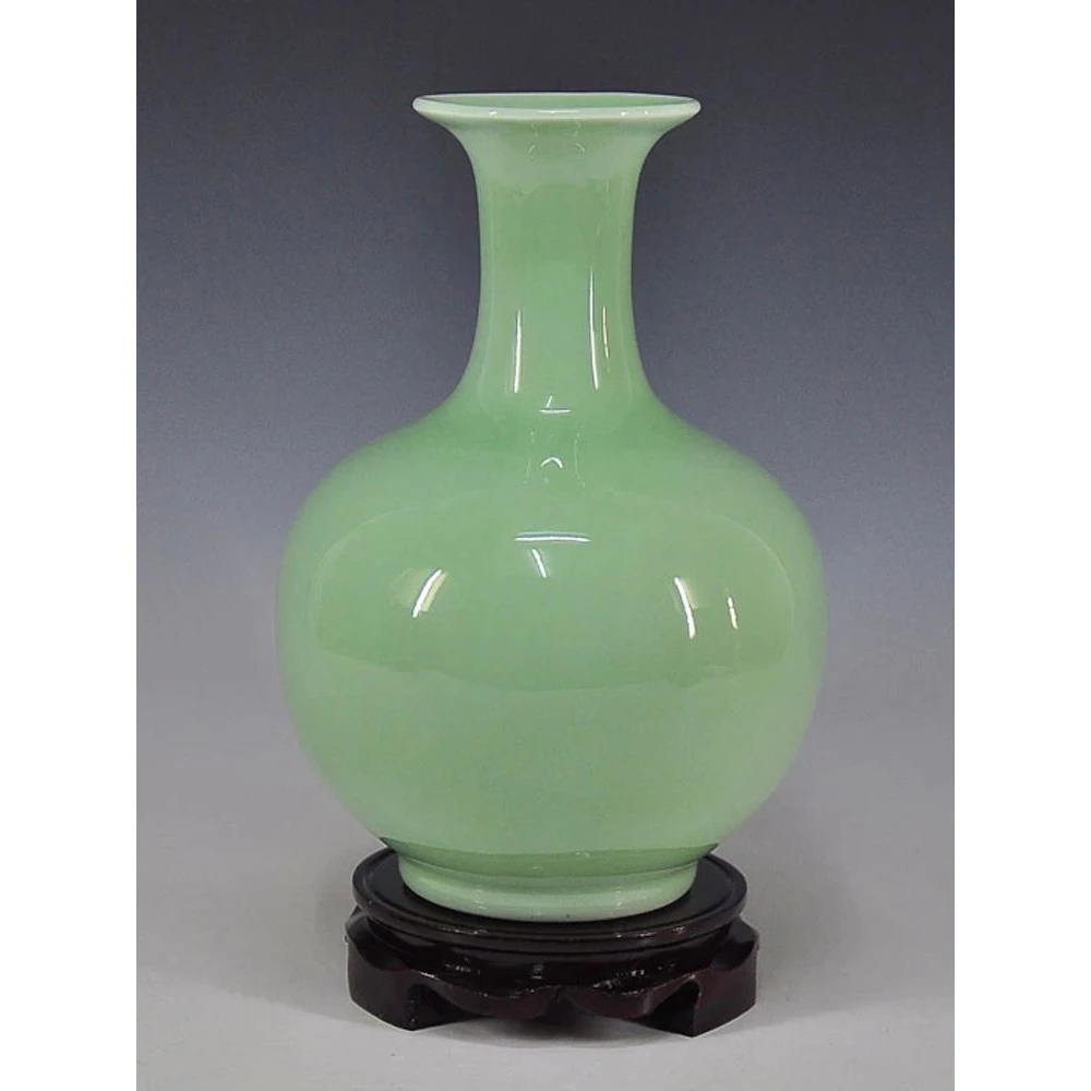 景德镇花瓶摆件中式家居客厅插花博古架酒柜装饰品摆件花瓶陶瓷