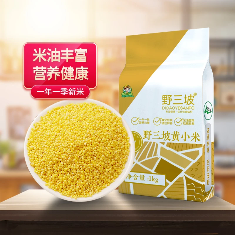 2斤东北黄小米新米农家小黄米五谷杂粮粗粮小米粥
