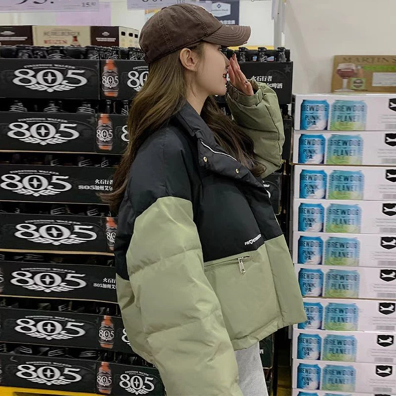时尚款羽绒衣小个子外套女短款加厚羽绒棉新款2024设计感chic棉休