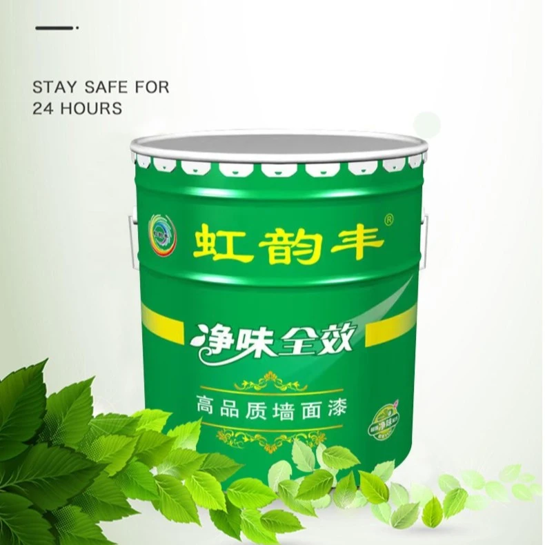虹韵丰乳胶漆白色墙面涂料油漆内墙漆家用室内彩色刷墙环保水性漆