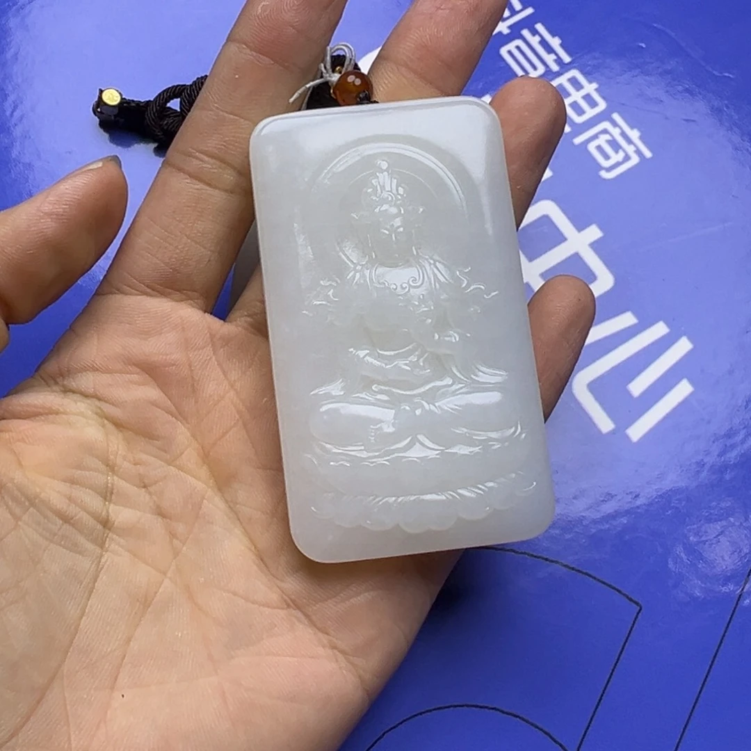 和田玉挂件未镶嵌身***尘