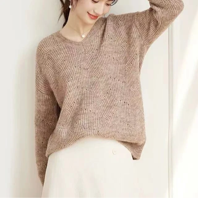 TY/-新款时尚休闲百搭毛衣*N009-3 驼色