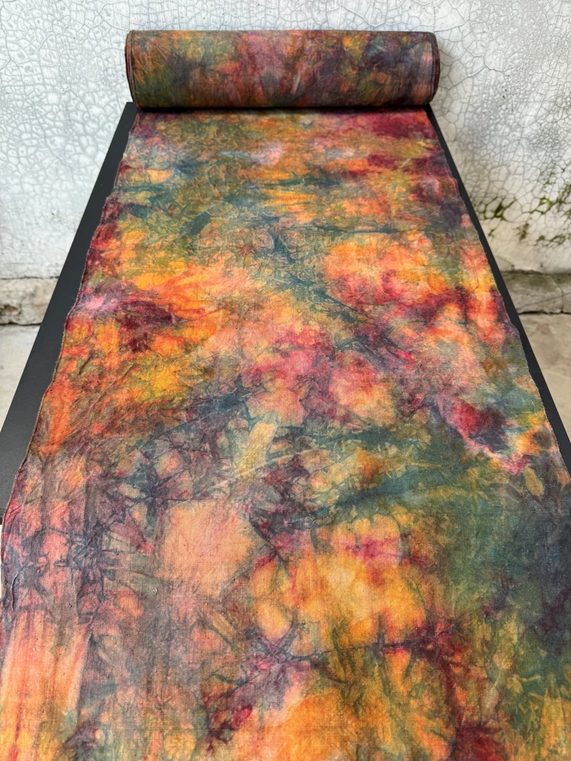 A495植染老粗布宽幅42厘米手工DIY