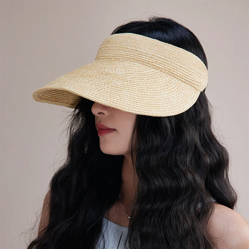 经典之作丨质感草编大头围草帽可调节防晒空顶帽女夏大帽檐遮礼物