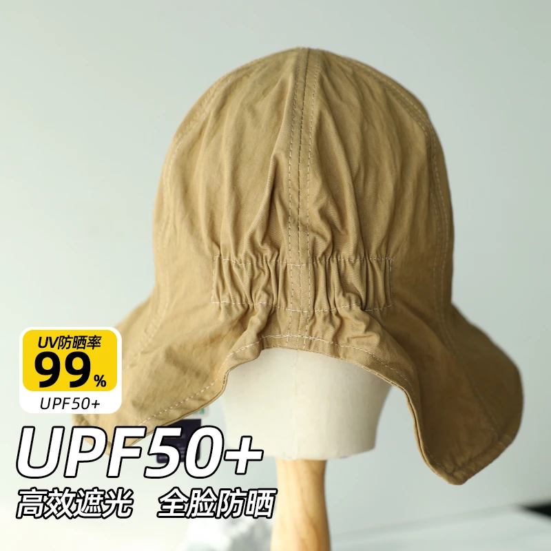 日系燕尾丨UPF50+高能感渔夫帽女夏遮阳防晒帽速干透气盆帽女礼物