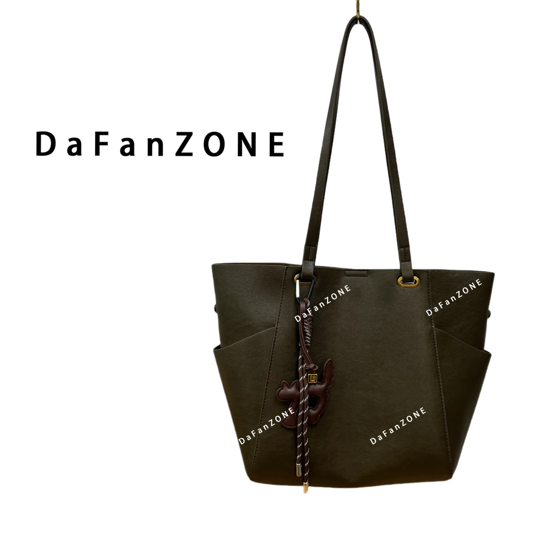 【芝麻集】QYX-81321-松茶色RAIN.CUN简约腋下时尚潮流斜跨轻奢女包