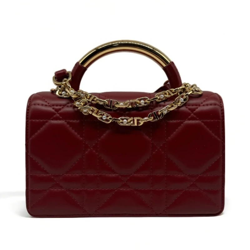 【芝麻集】SKL-F6092-酒红RAIN.CUN夏季新款腋下轻奢女包