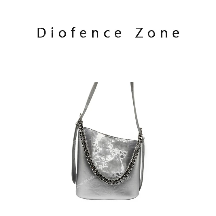 【芝麻集】QYX-9517-古银色RAIN.CUN5A皮简约腋下斜跨轻奢女包